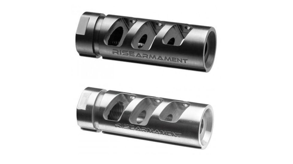 Rise Armament RA-701 Compensator, Black, Silver