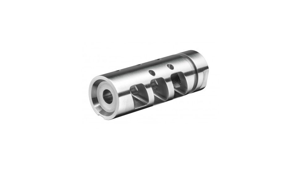 Rise Armament RA-701 Compensator, .223/5.56, 1/2x28, Silver RA-701-SLVR