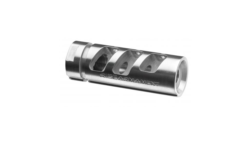 Rise Armament RA-701 Compensator, .223/5.56, 1/2x28, Silver RA-701-SLVR