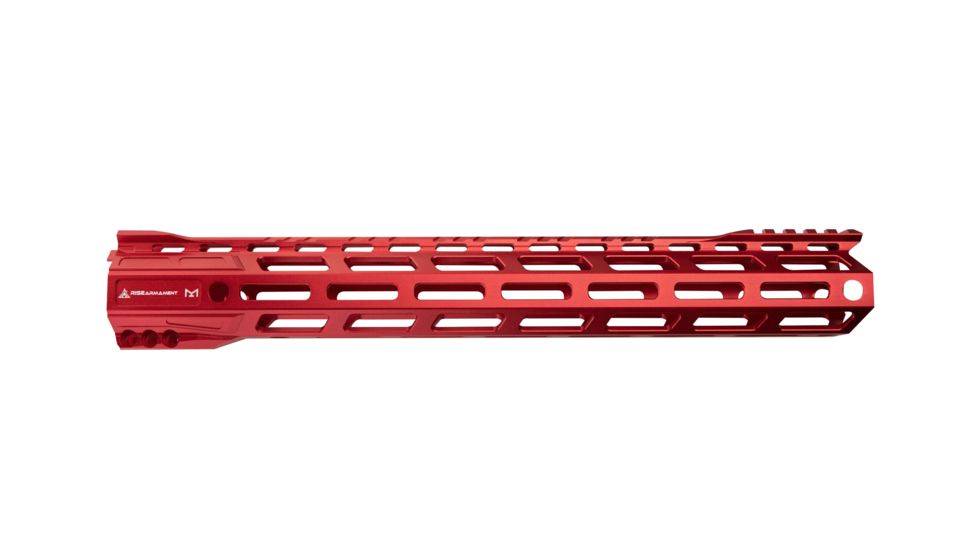 RISE Armament RA-905 Handguard, M-LOK, AR-15, 13.5in, 6061-T6 Billet Aluminum, Anodized, RISE Red, RA-905-135-RR