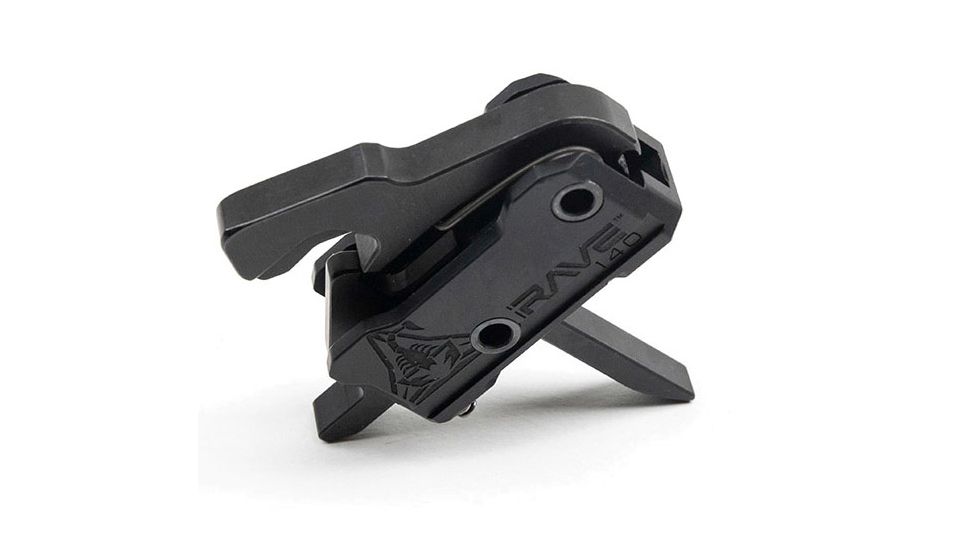 RISE Armament Rave 140 Flat 3.5lb Drop-In Trigger w/ Anti Walk Pins, Black, RA-R140F-AWP