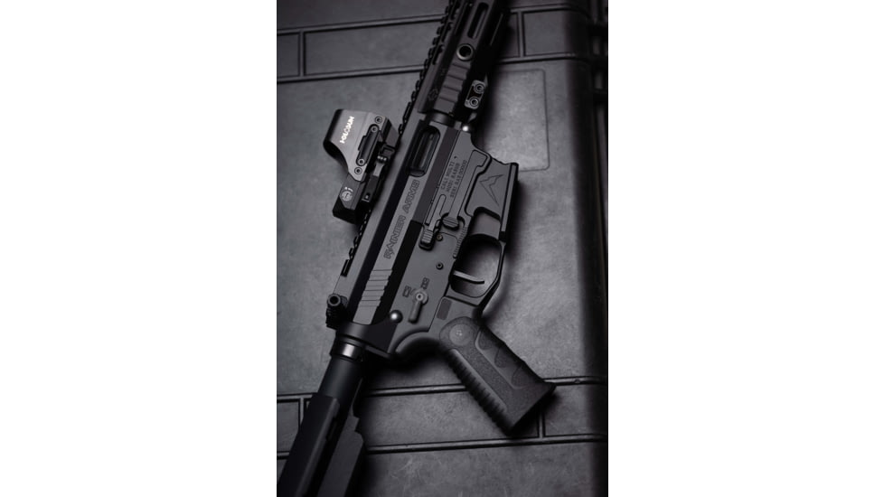 RISE Armament Rave 9 mm PCC Trigger with Anti-Walk Pins, Flat Blade, Black, T017F-PCC-BLK