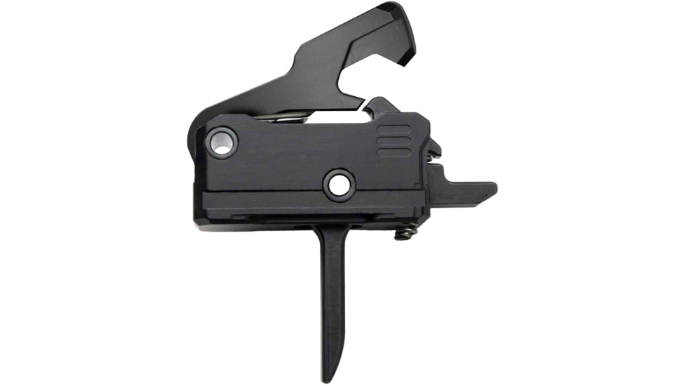 RISE Armament Rave PCC Trigger with Anti-Walk Pins, Flat Blade, Black, T017F-PCC-BLK