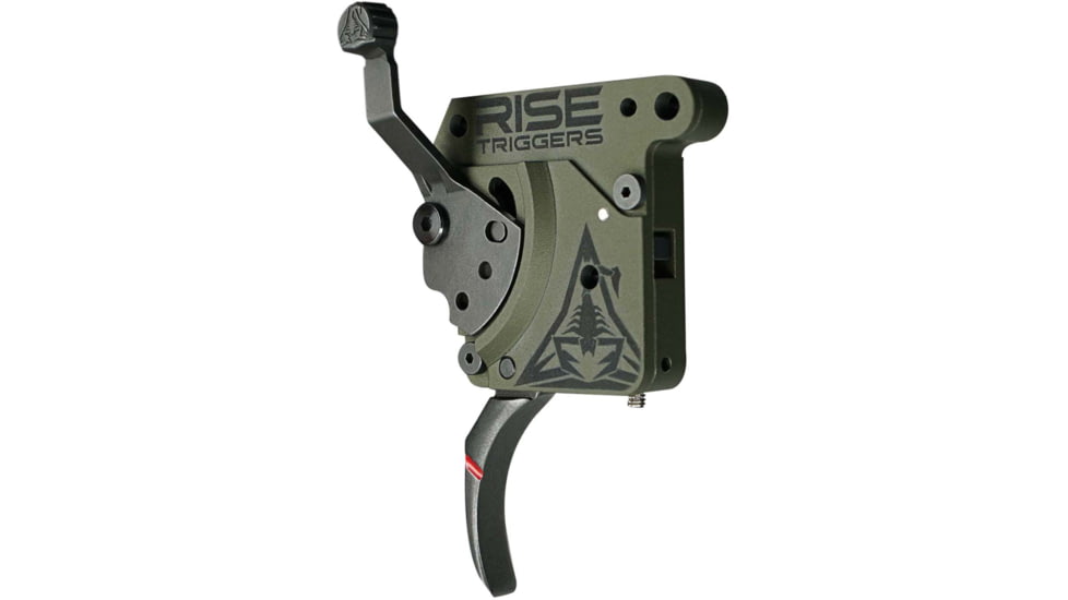 RISE Armament Reliant Hunter Rem 700 Drop-In Trigger With Bolt Release, Green/Black, RA-740-BC