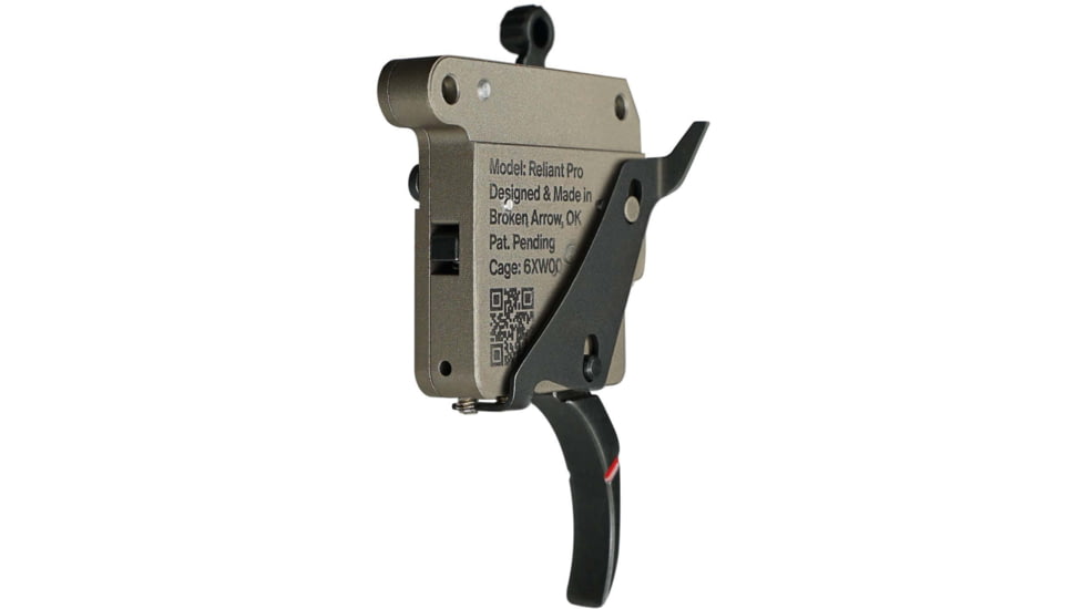 RISE Armament Reliant Pro Rem 700 Drop-In Trigger With Bolt Release, Curved Blade, FDE/Black, RA-735-C-BC