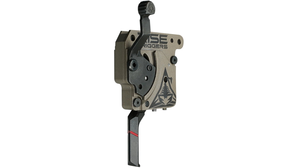 RISE Armament Reliant Pro Rem 700 Drop-In Trigger With Bolt Release, Flat Blade, FDE/Black, RA-735-F-BC