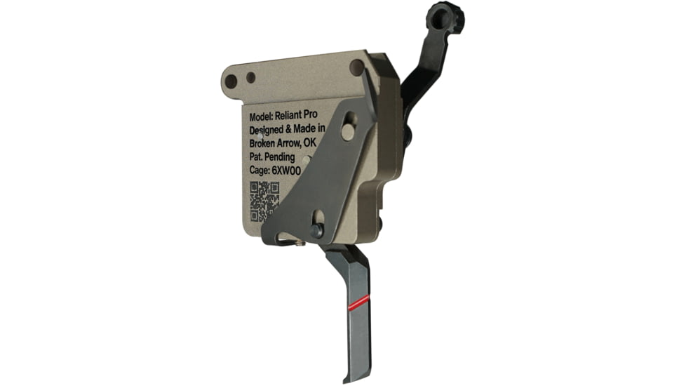RISE Armament Reliant Pro Rem 700 Drop-In Trigger With Bolt Release, Flat Blade, FDE/Black, RA-735-F-BC