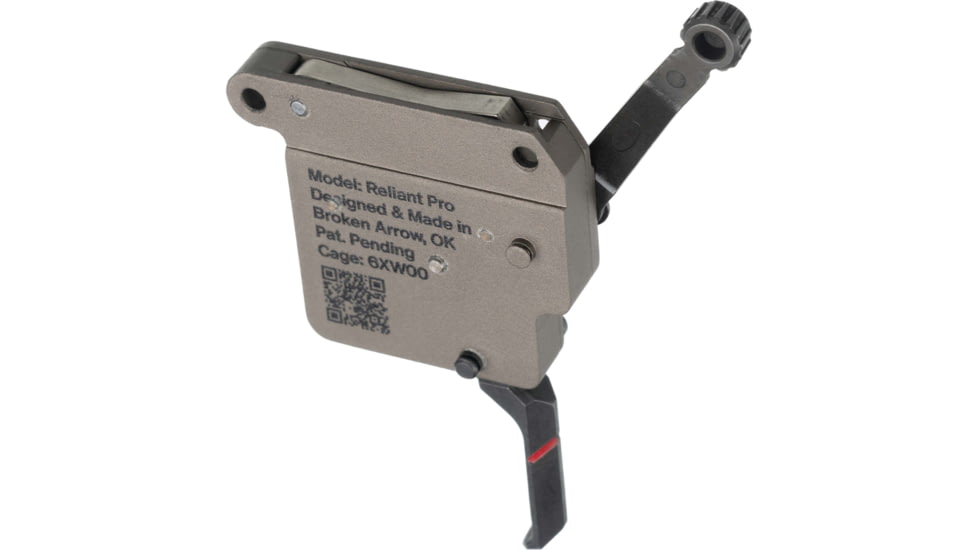 RISE Armament Reliant Pro Rem 700 Drop-In Trigger With Bolt Release, Flat Blade, FDE/Black, RA-735-F-BC
