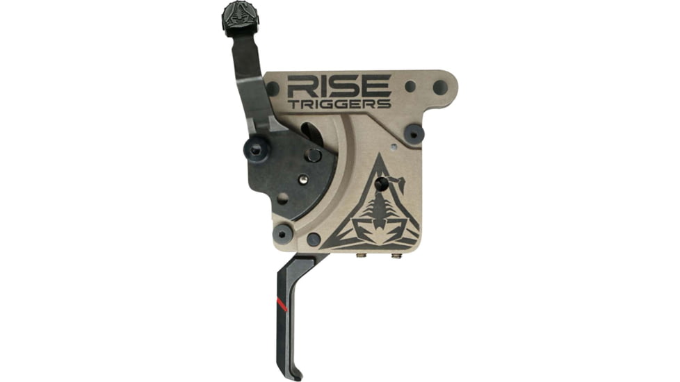 RISE Armament Reliant Pro Rem 700 Drop-In Trigger With Bolt Release, Flat Blade, FDE/Black, RA-735-F-BC