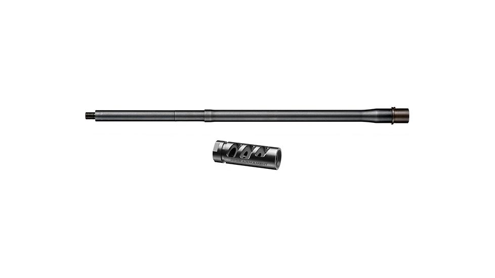 Rise Armament SB-202 Sniper Stainless Steel Barrel, 20.2in, Black &amp; Rise Armament RA-701 Compensator, Stainless Steel, .223/5.56, Black