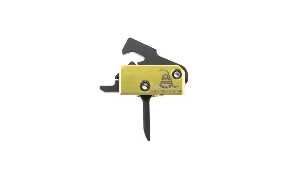 RISE Armament Special-Edition DTOM Trigger Assembly, Tactical Flat, 3.5 lb, Yellow/Black, RA-140F-DTOM