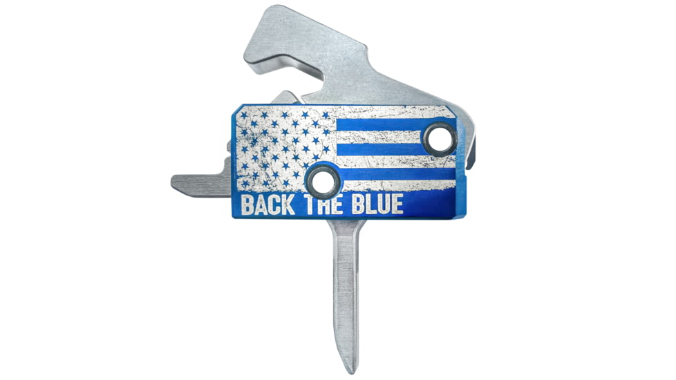 RISE Armament Special Edition RA-140 Super Sporting Trigger, Flat, Blue/Silver, RA-140F-BTB