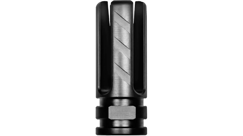 RISE Armament Veil Flash Hider, AR-15, .223 Caliber, 2.25in, 416R Stainless Steel, Nitride Black, RA-703-223-BLK