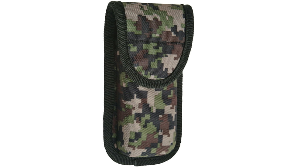 Rite Edge Belt Sheath, Fits Most 4 1/2in Closed Folding Knife, 1680D Nylon Construction With Digital Camo Pattern, Snap Closure, 211359-CM