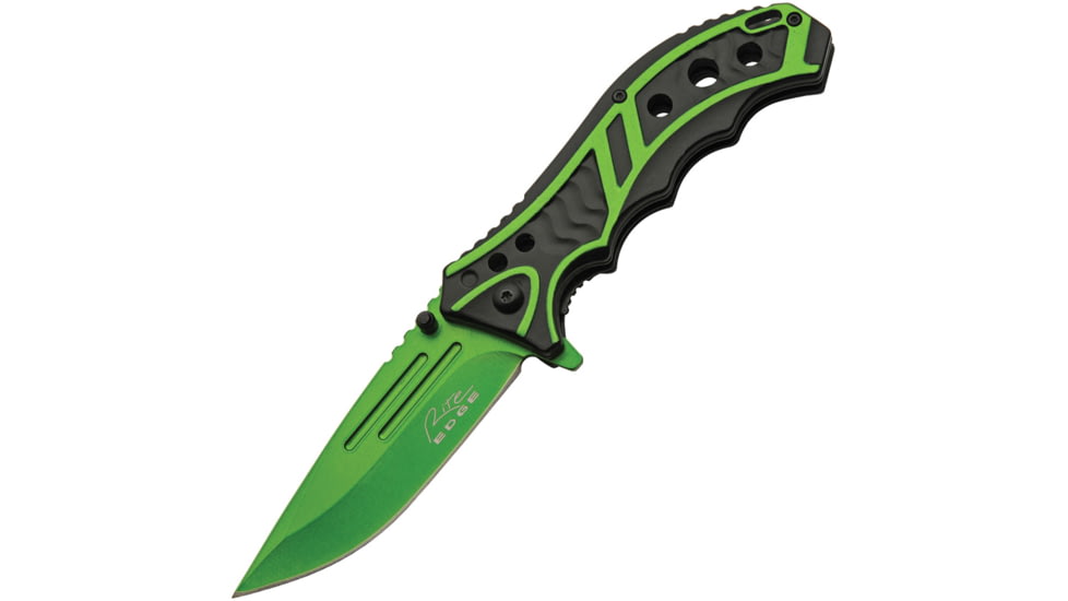 Rite Edge Caution Linerlock A/O Grn