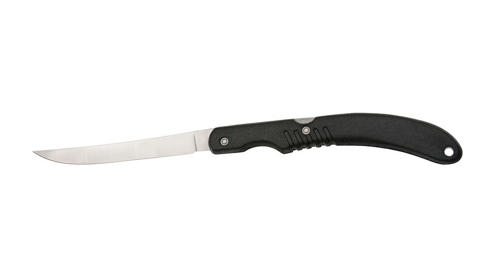 Rite Edge Folding Fillet Folder Knife, Stainless flexible filet blade, Black composition handle CN210815