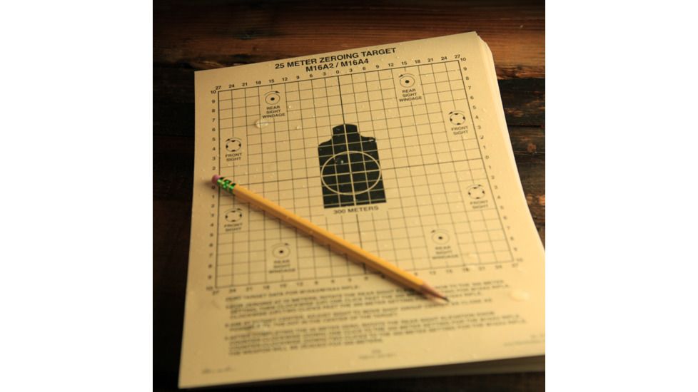 Rite in the Rain 25 METER ZEROING TARGET, Tan, 8 1/2 x 11 9125