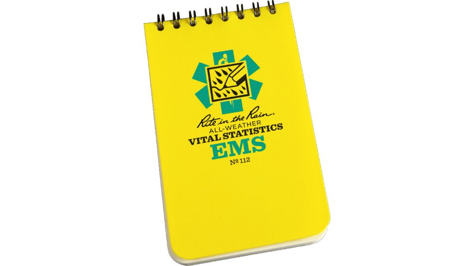 Rite in the Rain 3X5 NOTEBOOK - EMS, Yellow, 3 x 5 112
