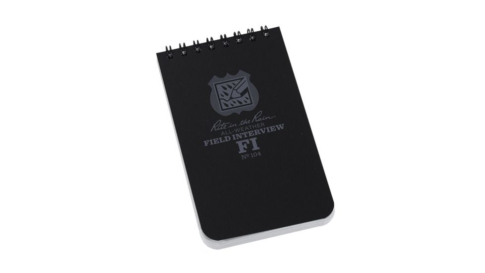 Rite in the Rain 3X5 NOTEBOOK - FIELD INTERVIEW, Yellow, 3 x 5 104
