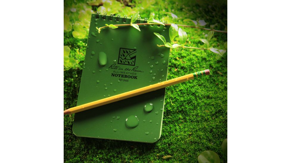 Rite in the Rain 4X6 NOTEBOOK - GREEN, Green, 4 x 6 946