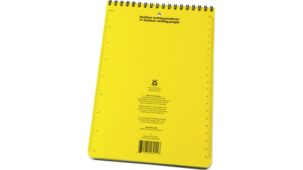 Rite in the Rain 6x9 NOTEBOOK - YELLOW, Yellow, 6 x 9 169