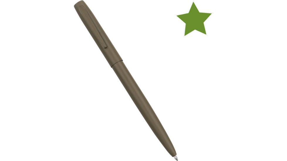 Rite in the Rain All-Weather Metal Clicker Pen with Black Ink, FDE RR FDE97