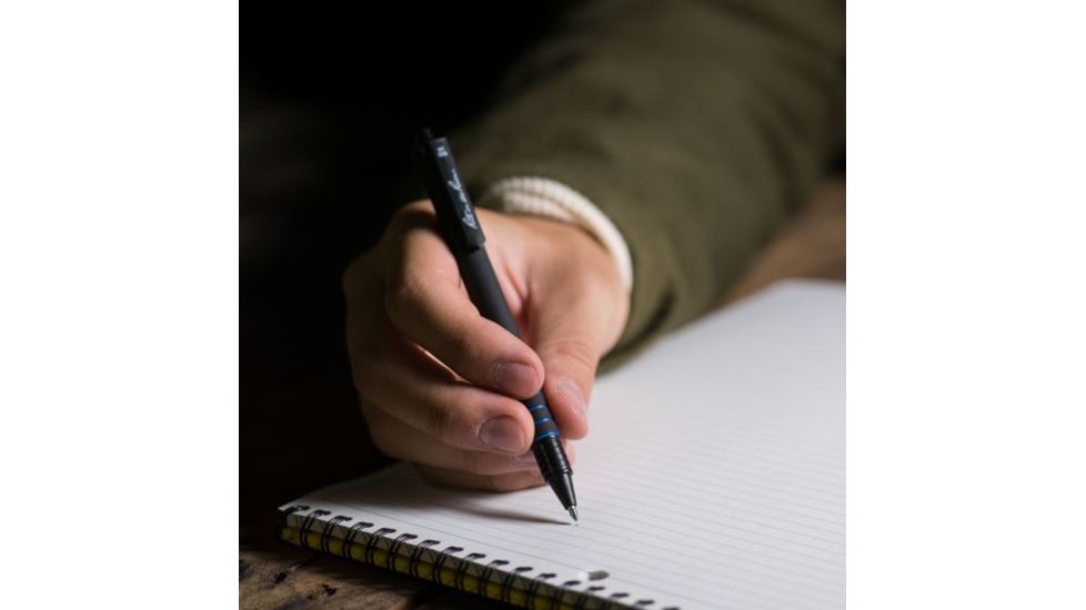 Rite in the Rain All-Weather Standard Clicker Pen,Blue Ink,Matte Black 93B