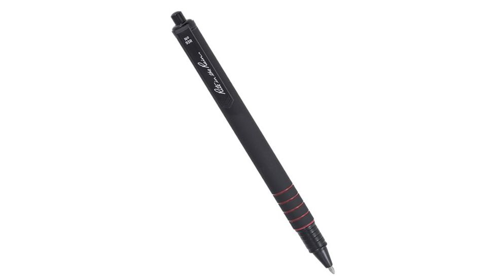 Rite in the Rain All-Weather Standard Clicker Pen,Red Ink,Matte Black 93R