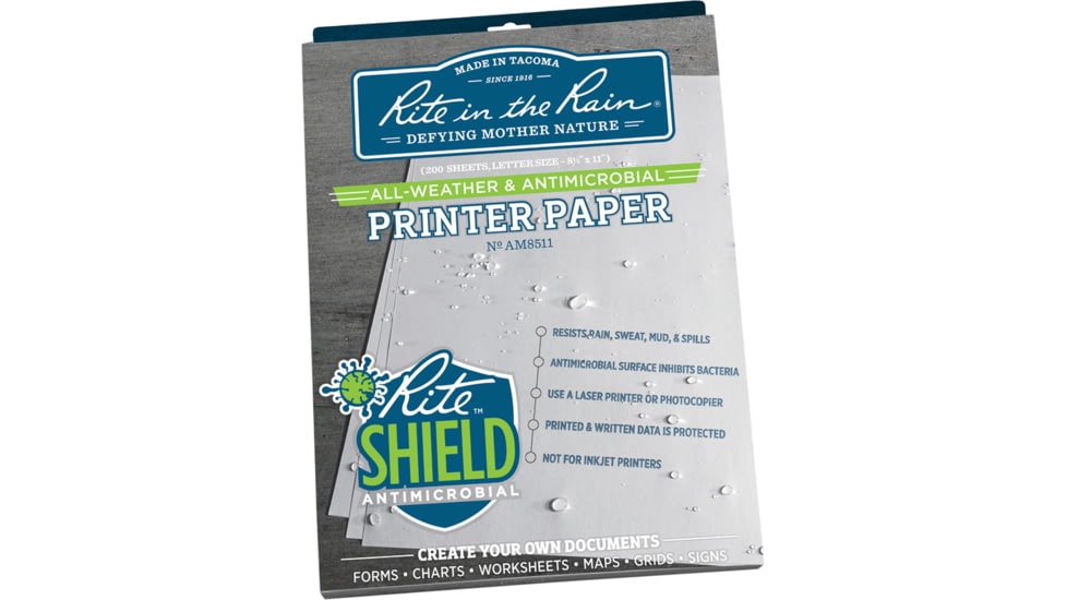 Rite in the Rain Antimicrobial Printer Paper