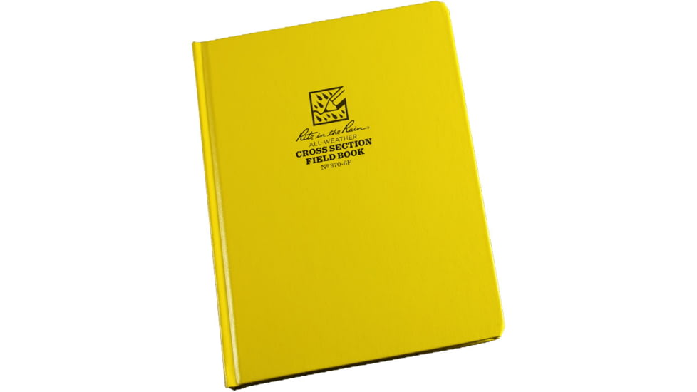 Rite in the Rain Bound Book - Fabrikoid Cover - Universal, Yellow, 4 3/4 x 7 1/2 370F
