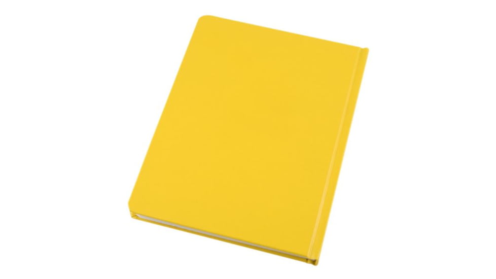 Rite in the Rain Bound Book,Fabrikoid Cover,6 3/4x8 3/4,Yellow 370F-LG
