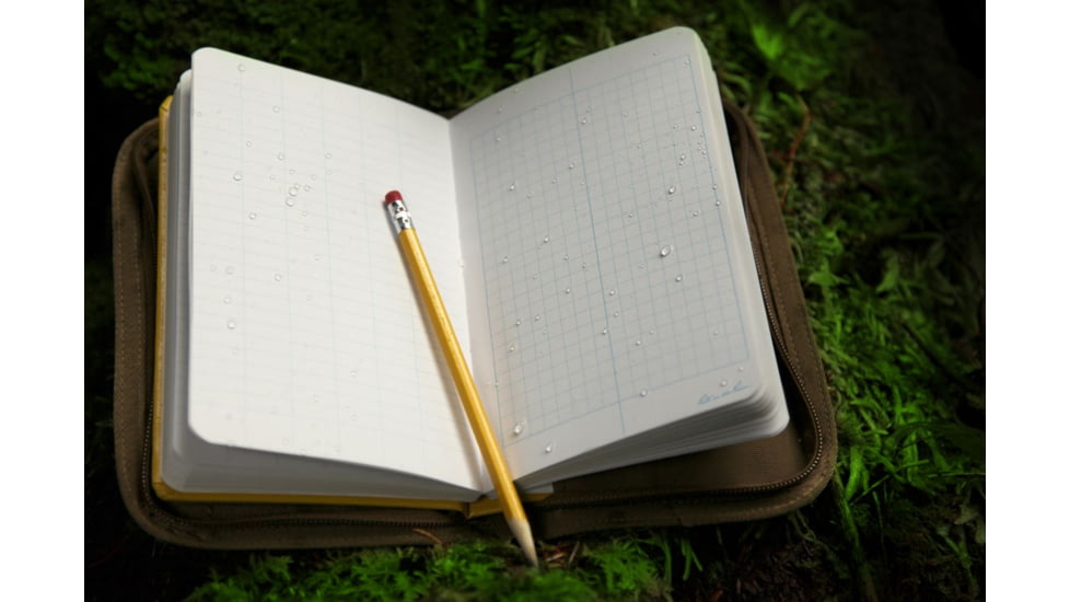 Rite In The Rain Bound Book, Fabrikoid - Field, Yellow, 4 3/4 X 7 1/2 350F