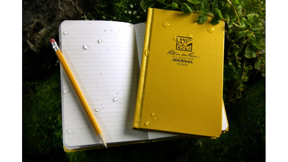 Rite In The Rain Bound Book, Fabrikoid - Journal, Yellow, 4 3/4 X 7 1/2 390F