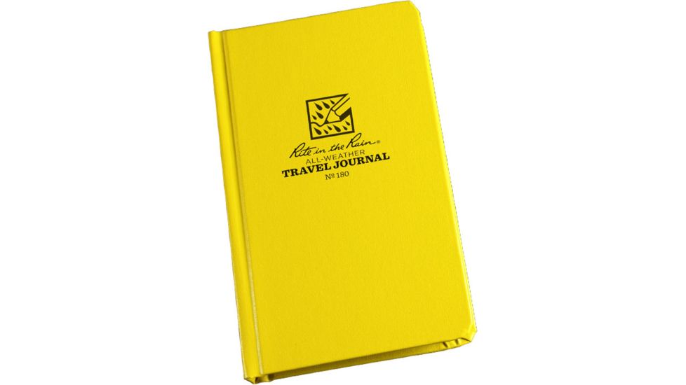 Rite in the Rain BOUND BOOK - TRAVEL JOURNAL, Yellow, 4 1/4 x 6 3/4 180
