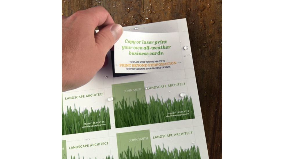 Rite in the Rain Business Card Copier Paper,8 1/2x11in,White BC2035
