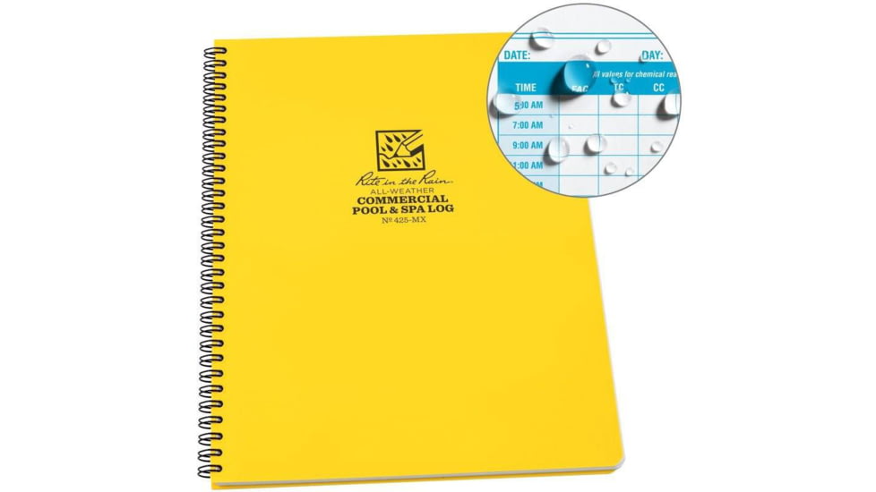 Rite in the Rain Commercial Pool/Spa Log Professional, 425-MX