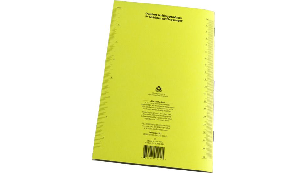 Rite in the Rain FIRE INVESTIGATION FIELD NOTES, Yellow, 5 1/2 x 8 1/2 121