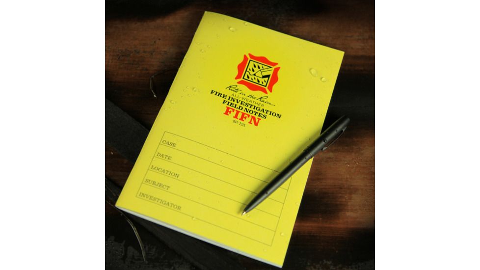 Rite in the Rain FIRE INVESTIGATION FIELD NOTES, Yellow, 5 1/2 x 8 1/2 121