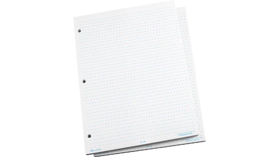 Rite in the Rain GRID SHEETS - HORIZONTAL LINE, White, 8 1/2 x 11 1136