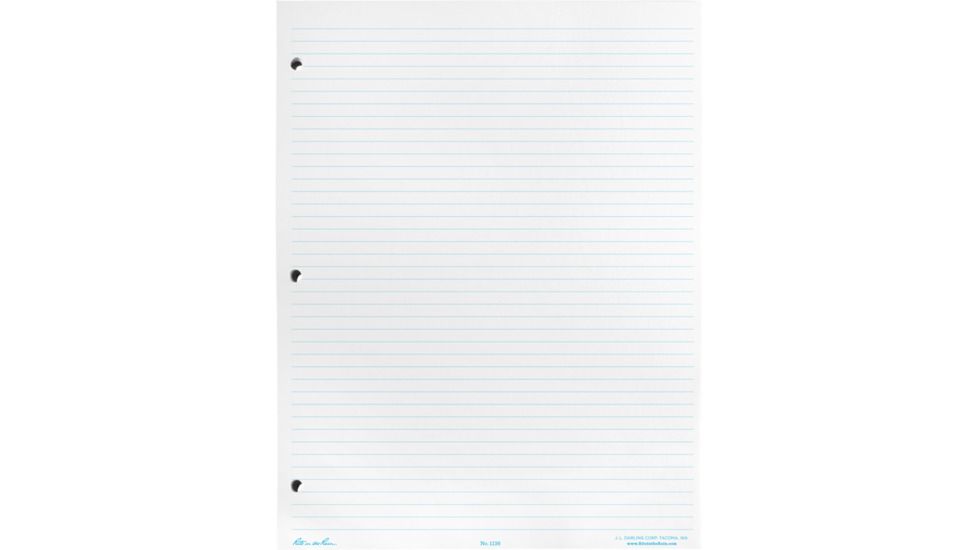 Rite in the Rain GRID SHEETS - HORIZONTAL LINE, White, 8 1/2 x 11 1136