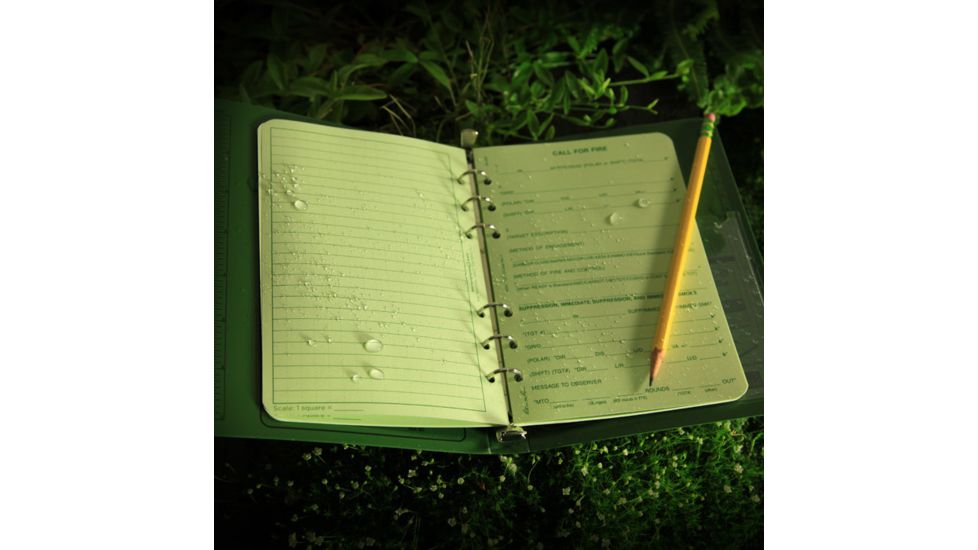 Rite in the Rain LOOSE LEAF - GREEN - CALL FORFIRE, Green, 4 5/8 x 7 922