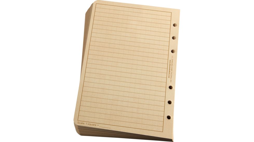 Rite in the Rain LOOSE LEAF - TAN - RANGE CARD, Tan, 4 5/8 x 7 912T