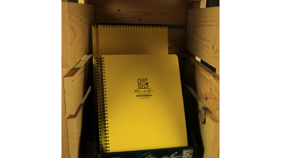 Rite in the Rain MAXI-SPIRAL NOTEBOOK  - UNIVERSAL, Yellow, 8 1/2 x 11 373-MX