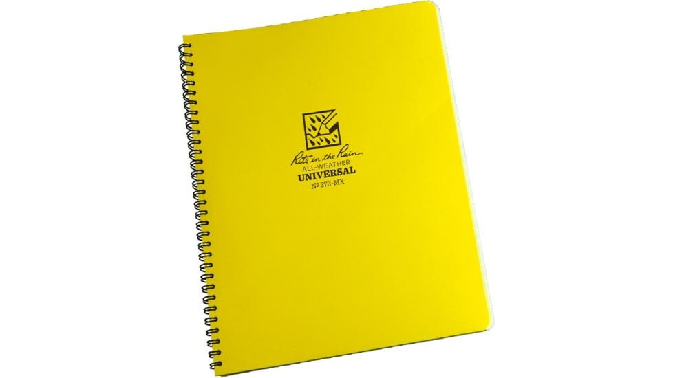 Rite in the Rain MAXI-SPIRAL NOTEBOOK  - UNIVERSAL, Yellow, 8 1/2 x 11 373-MX