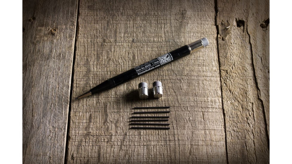 Rite in the Rain Mechanical Pencil,5.75in,Black,1.1mm Black Lead w/7 Leads and 2 Extra Erasers BK99