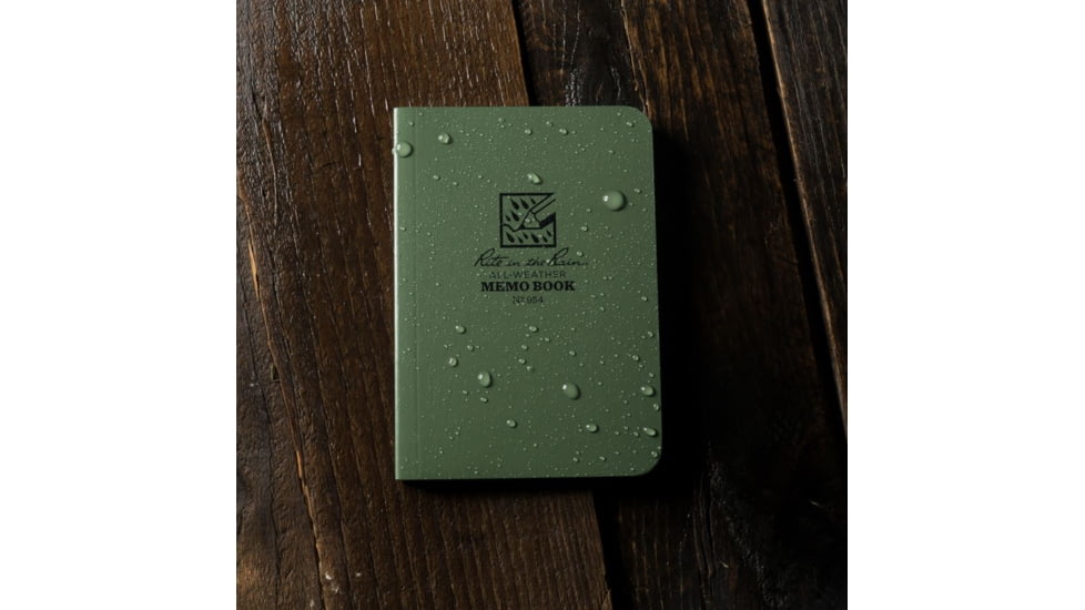 Rite In The Rain Memo Book - 3.5 X 5, Green, 3 1/2 X 5 954