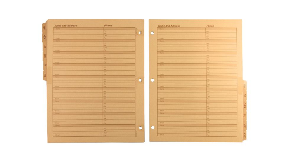 Rite in the Rain MX TAB SET - ALPHA, Tan, 8 1/2 x 11 9270-MX