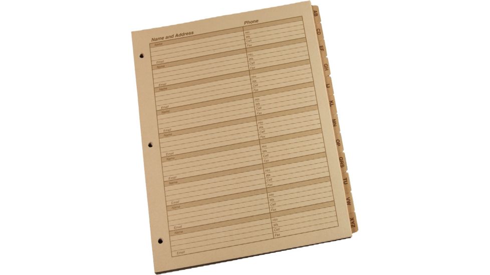 Rite in the Rain MX TAB SET - ALPHA, Tan, 8 1/2 x 11 9270-MX