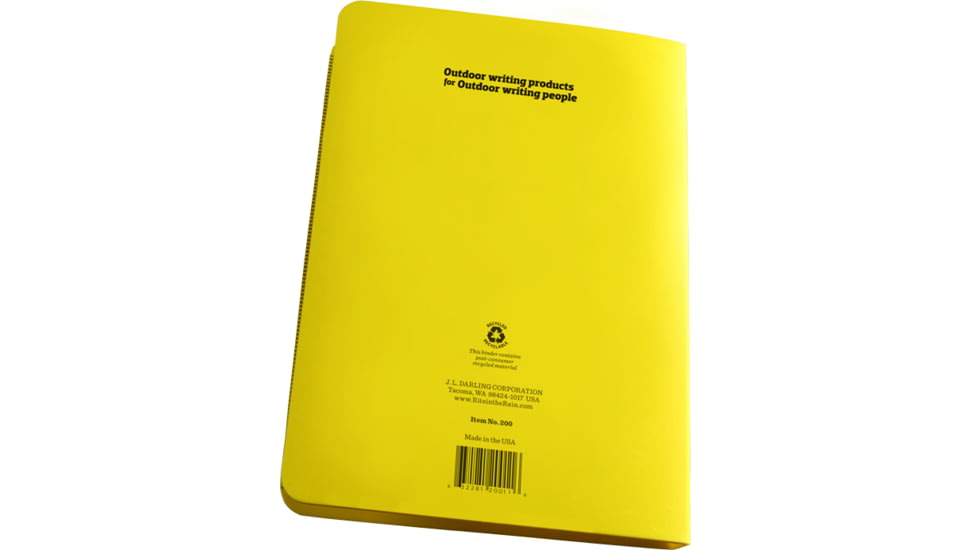 Rite in the Rain RING BINDER - 1/2&quot; - YELLOW, Yellow, 5 5/8 x 7 1/2 200