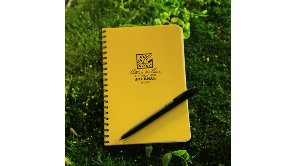 Rite in the Rain SPIRAL NOTEBOOK - JOURNAL, Yellow, 4 5/8 x 7 393